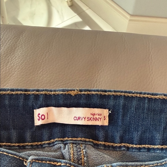 SO Women's Blue Distressed Boyfriend Jeans - Picture 2 of 4